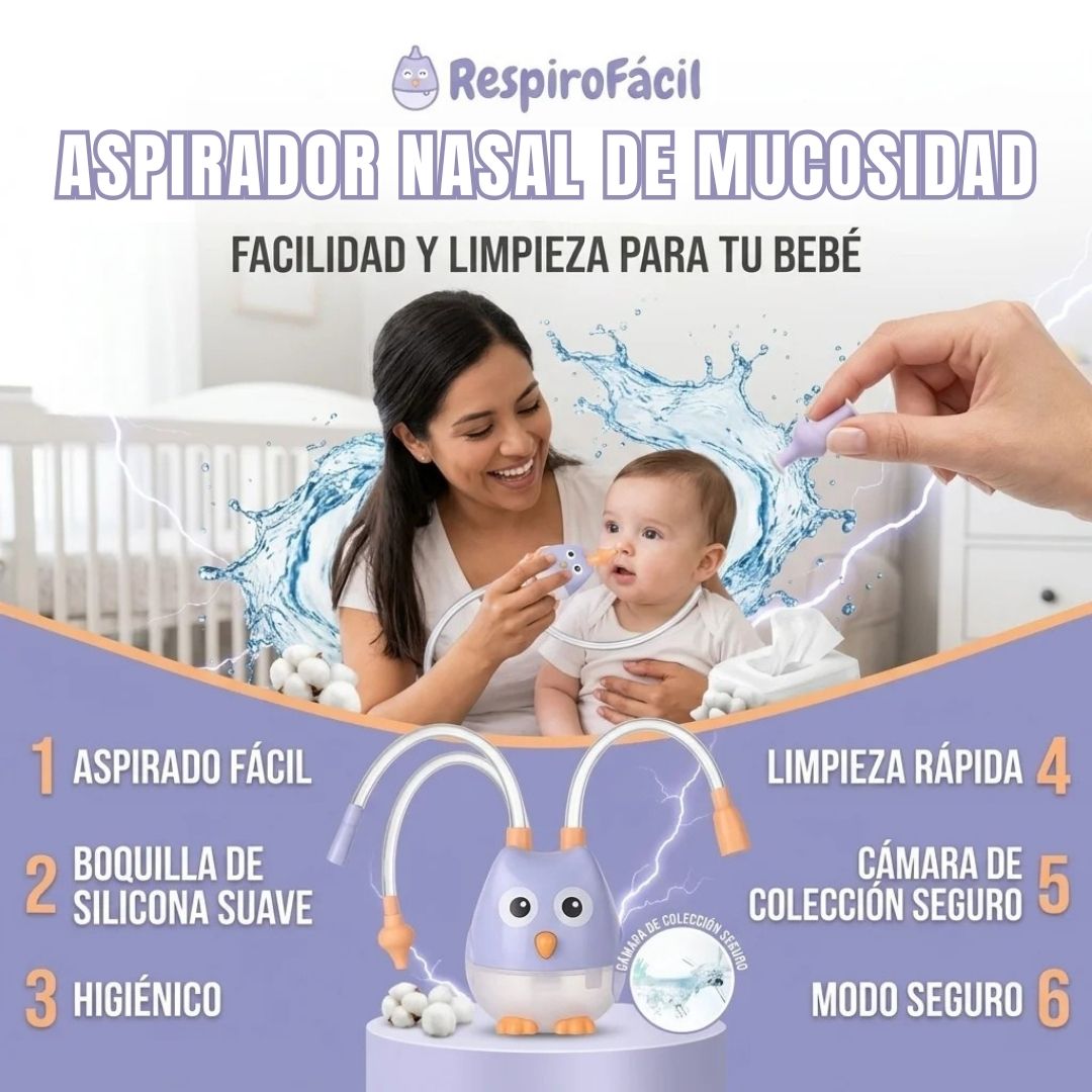 ASPIRADOR NASAL DE MUCOSIDAD PARA BEBÉS