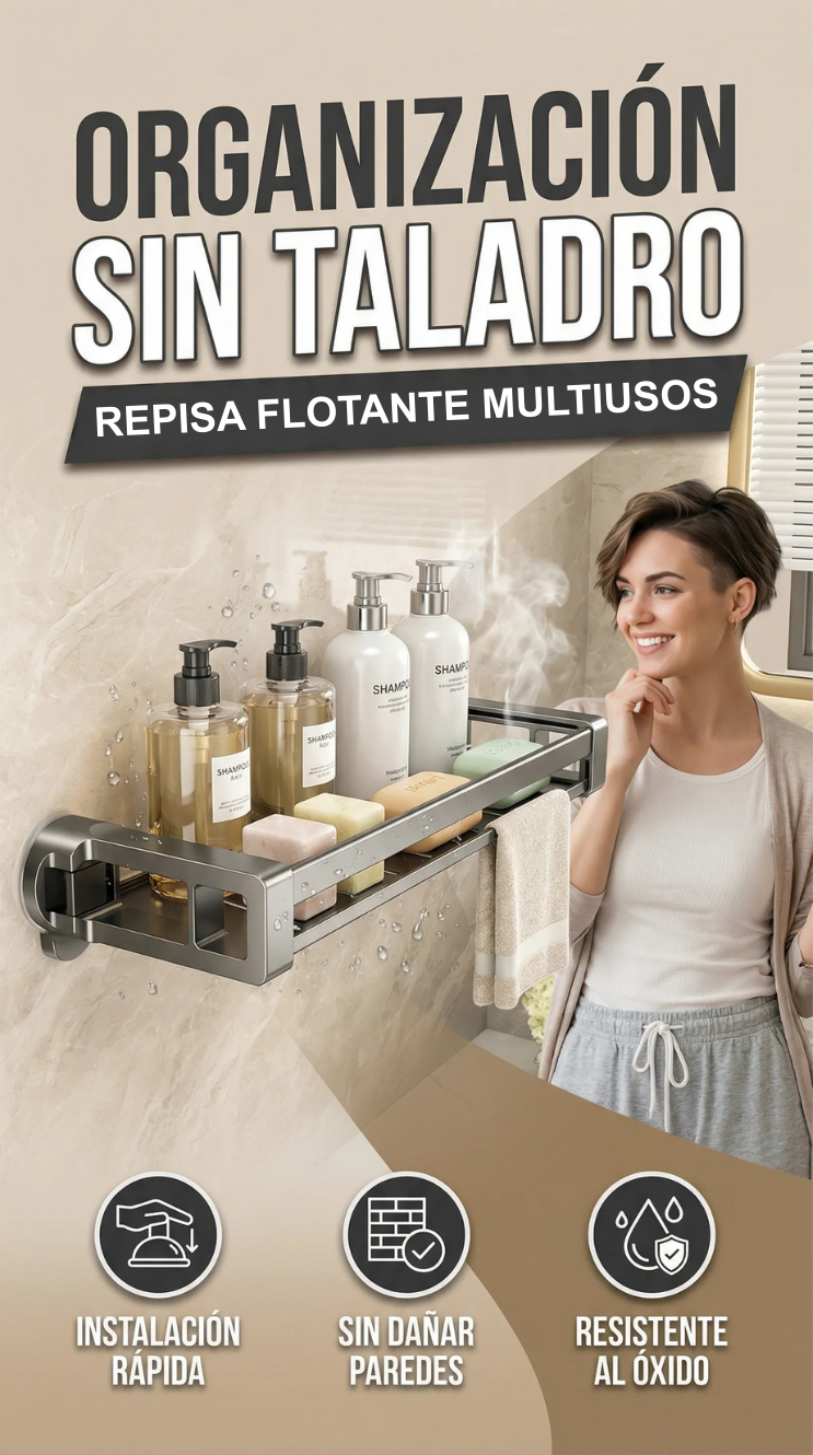 REPISA FLOTANTE MULTIUSOS DE FÁCIL INSTALACIÓN