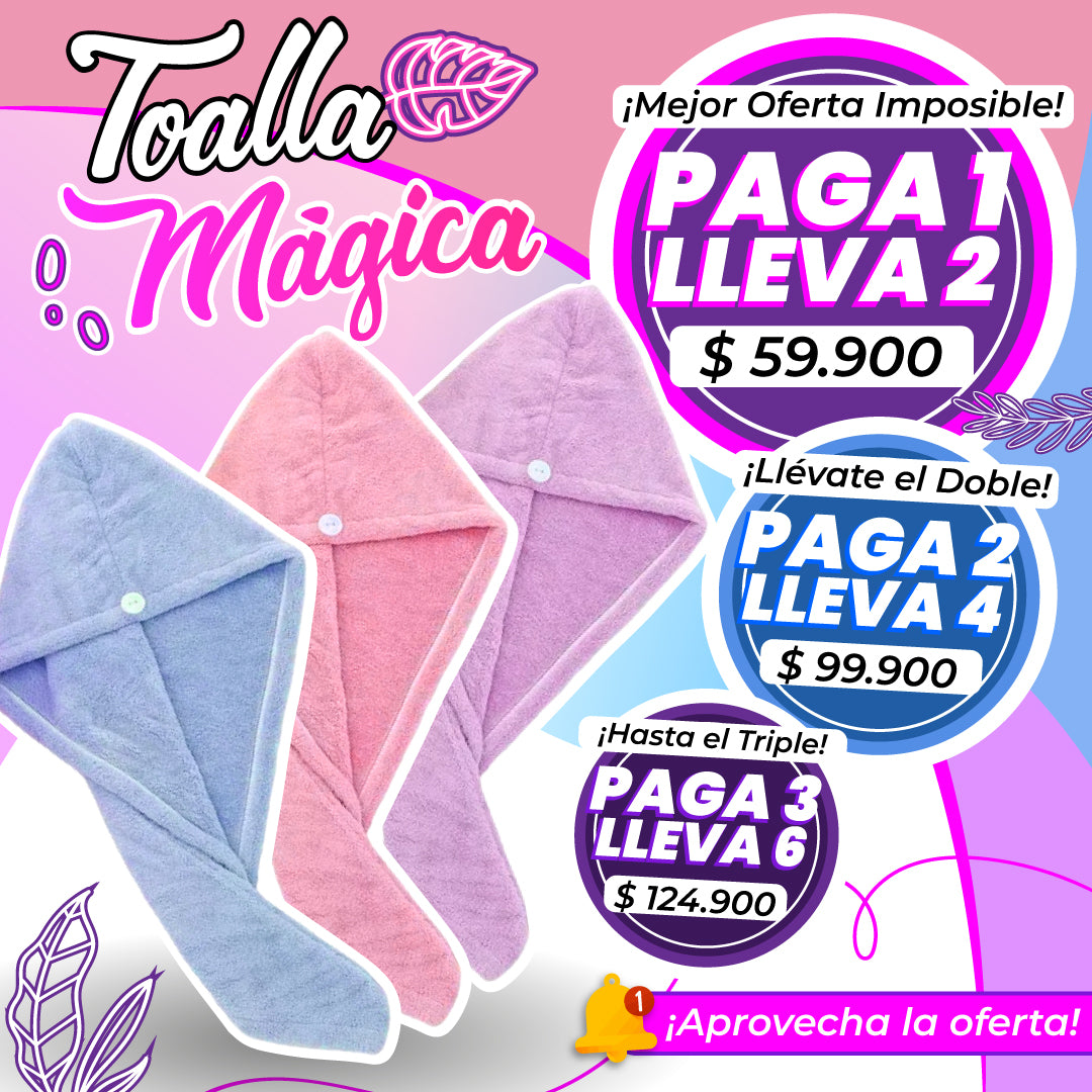 😍 TOALLA MÁGICA PARA EL SECADO DEL CABELLO 👩👧