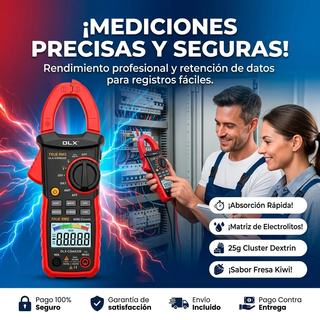 PINZA AMPERIMÉTRICA DIGITAL, MEDICIÓN PRECISA Y POTENTE
