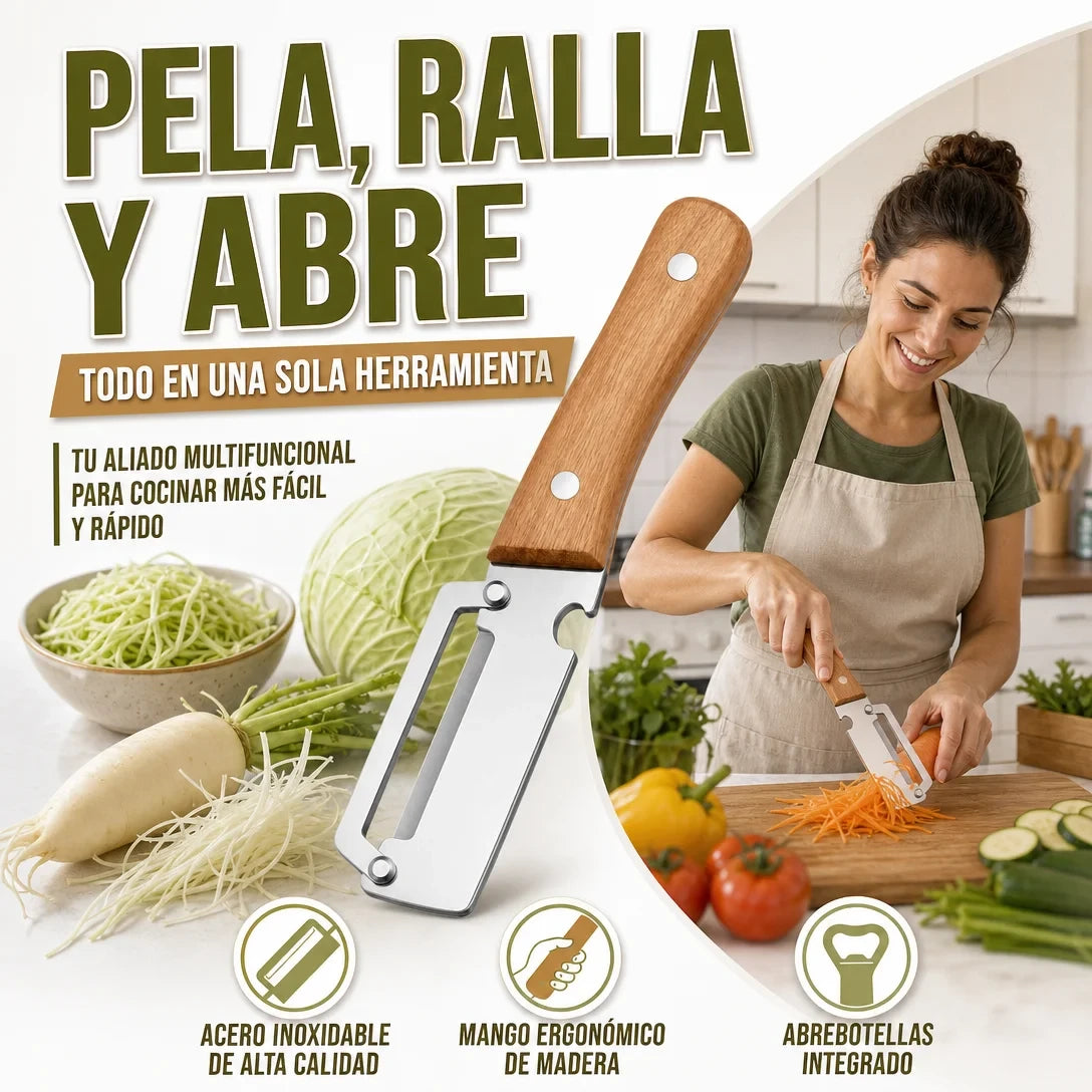 PELADOR DE VERDURAS MULTIFUNCIONAL, PICA VEGETALES SIN ESFUERZO