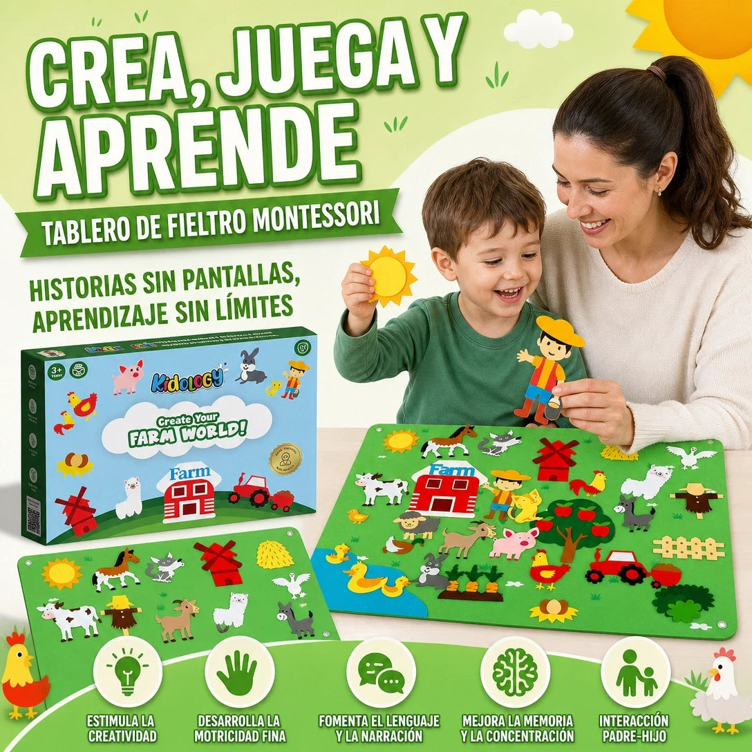 JUEGO DE TABLERO DE CUENTOS MONTESSORI DIVERSIÓN E IMAGINACIÓN