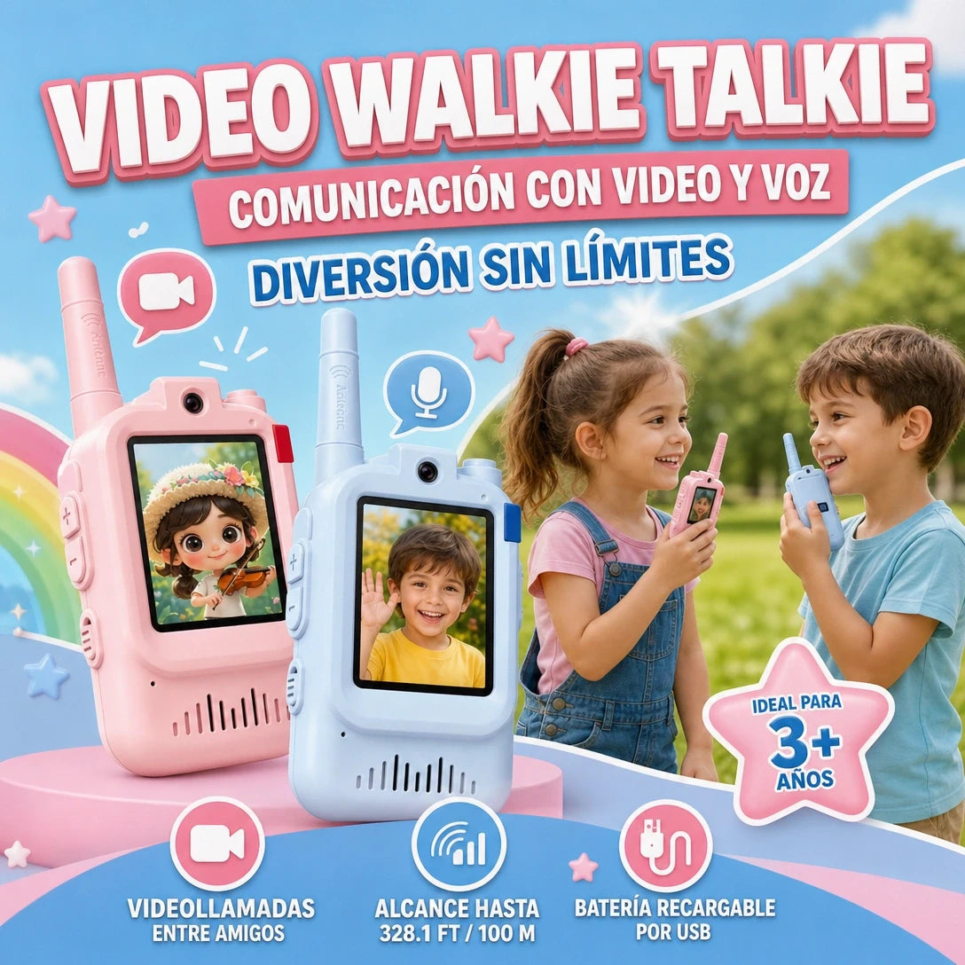 WALKIE TALKIES CON VIDEO Y VOZ DIVERSIÓN PARA TODA LA FAMILIA