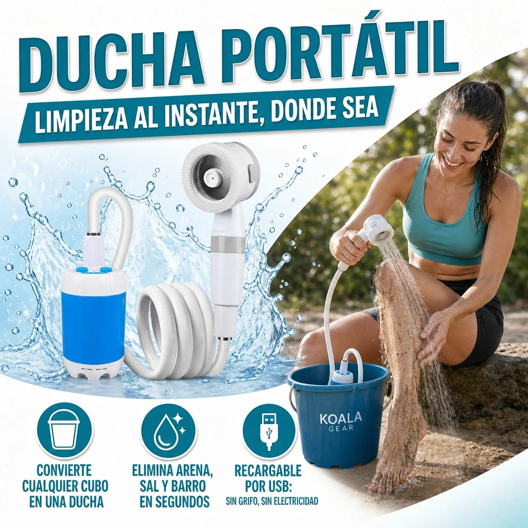 KIT DE DUCHA PORTÁTIL LIMPIEZA Y ORDEN EN TODO LUGAR