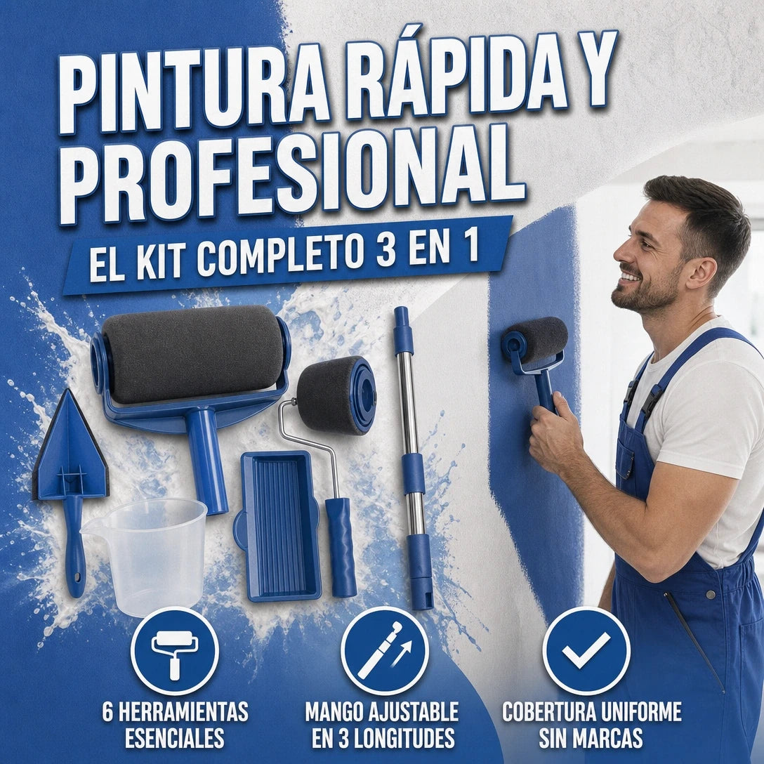 KIT DE PINTURA PROFESIONAL AHORRO Y ACABADO IMPECABLE