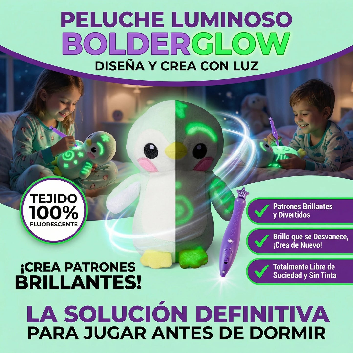 GLOWBABIES PELUCHES MÁGICOS QUE BRILLAN EN LA OSCURIDAD