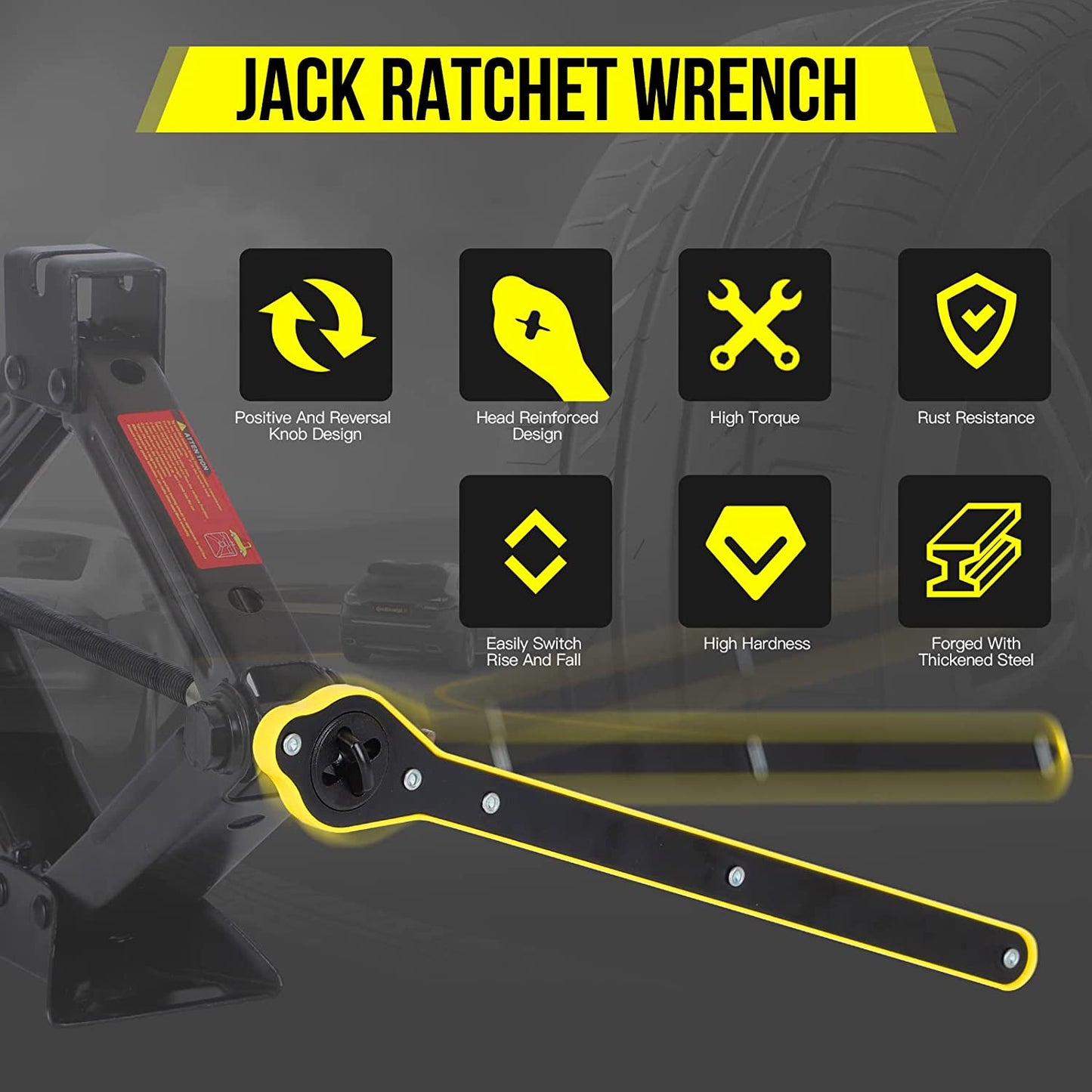 ❗ RATCHET WRENCH ❗ 🧰 LLAVE DE TRINQUETE PARA GATO 🚙