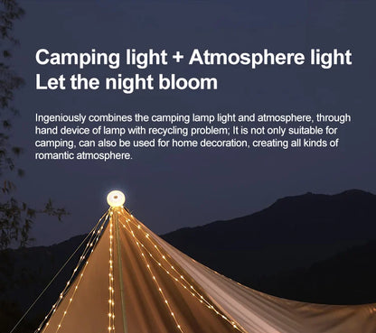 🎇LUZ PARA CAMPING PORTÁTIL MULTIFUNCIONAL⛺