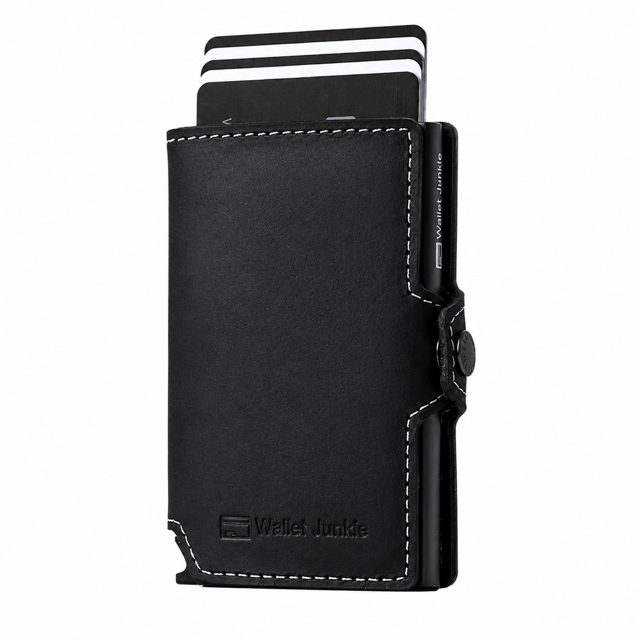 TARJETERO MINIMALISTA DE CUERO GENUINO CON PROTECCIÓN RFID