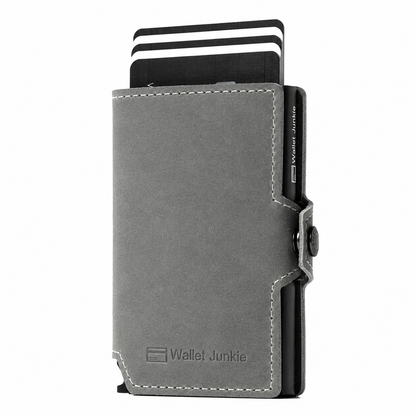 TARJETERO MINIMALISTA DE CUERO GENUINO CON PROTECCIÓN RFID