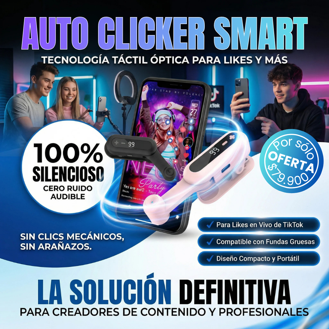 CLICKER AUTOMÁTICO SILENCIOSO DOMINA TIKTOK