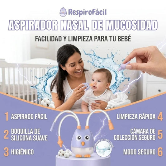 ASPIRADOR NASAL DE MUCOSIDAD PARA BEBÉS