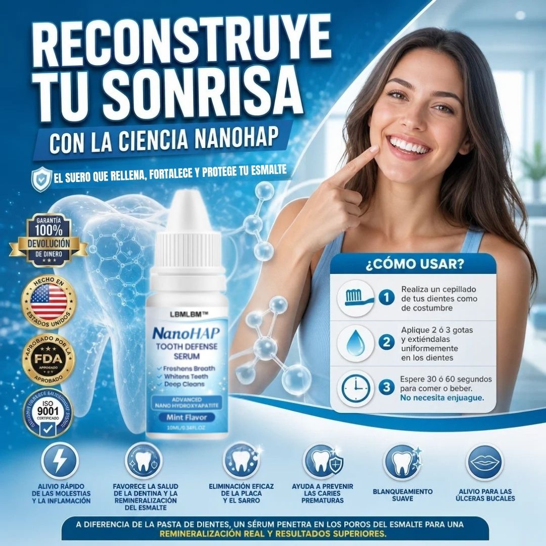 SÉRUM DENTAL PARA SALUD, PROTECCIÓN Y BLANQUEAMIENTO DENTAL