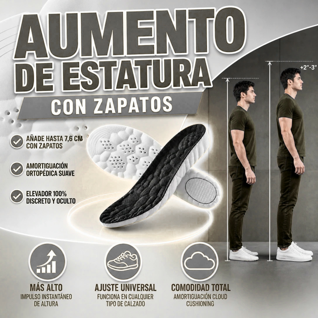 PLANTILLAS CLOUD PARA AUMENTAR LA ALTURA SIÉNTETE SEGURO Y CÓMODO