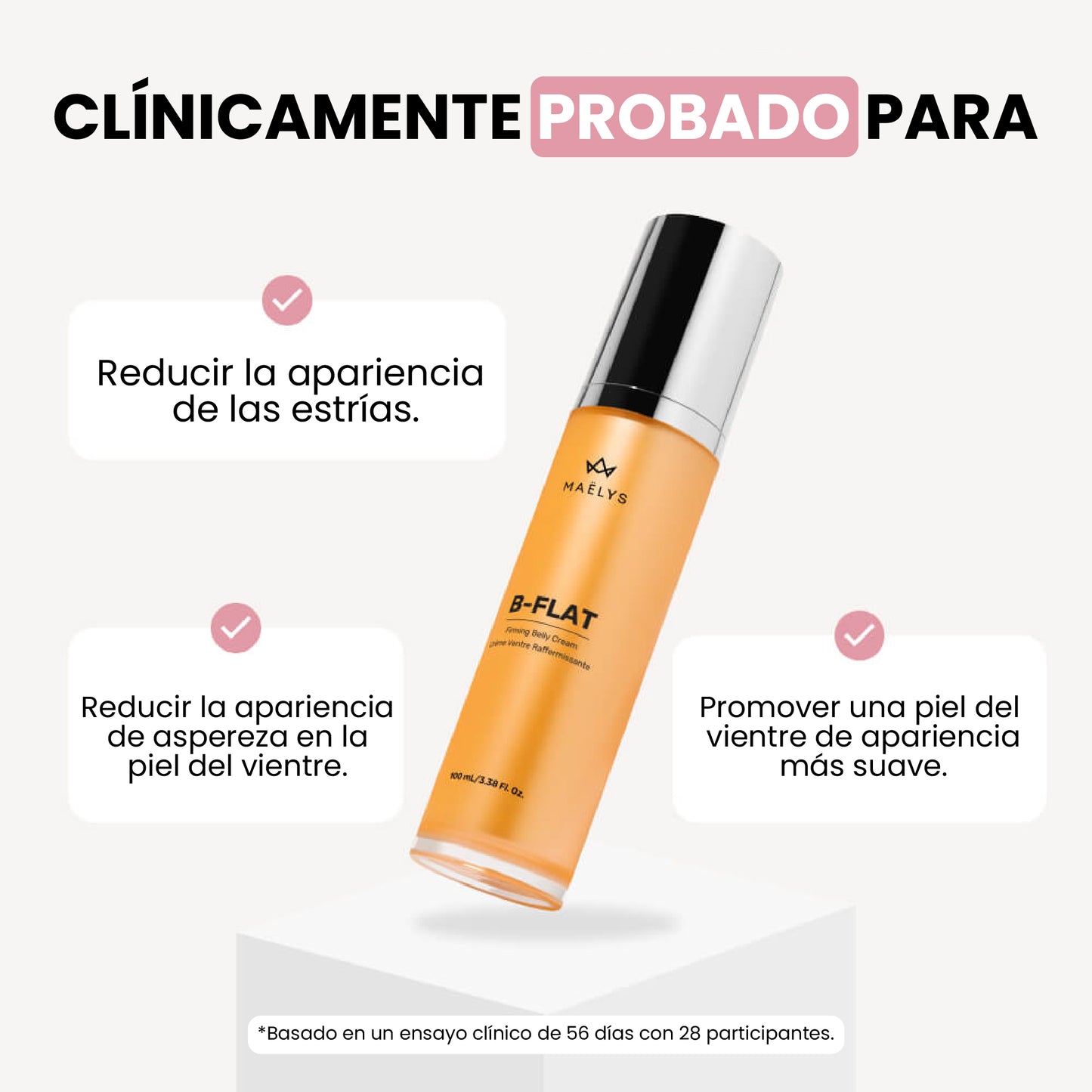 B-FLAT CREMA REAFIRMANTE QUE ATENÚA LAS ESTRÍAS 🌟