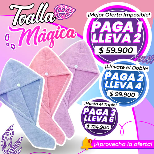 😍 TOALLA MÁGICA PARA EL SECADO DEL CABELLO 👩‍👧