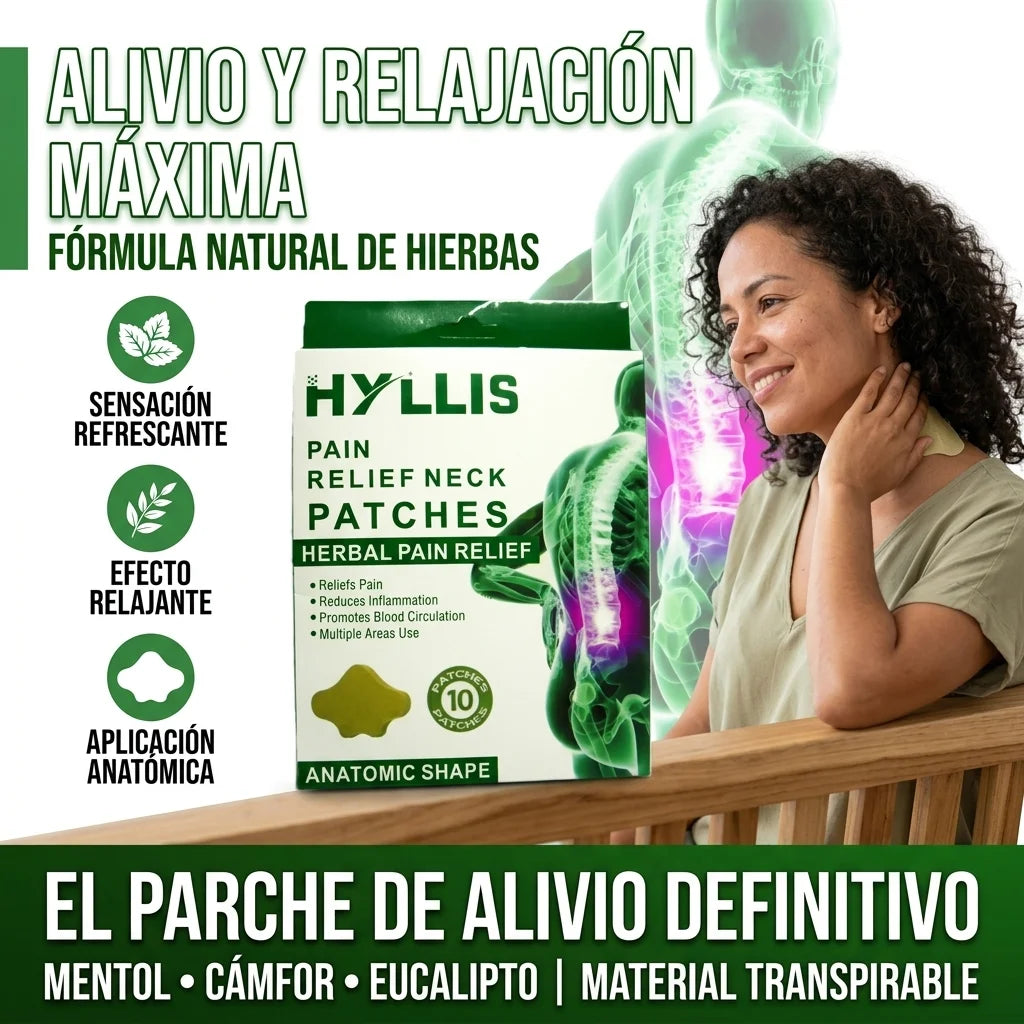 PARCHE HERBAL PARA ALIVIO DE DOLOR Y TENSIÓN MUSCULAR