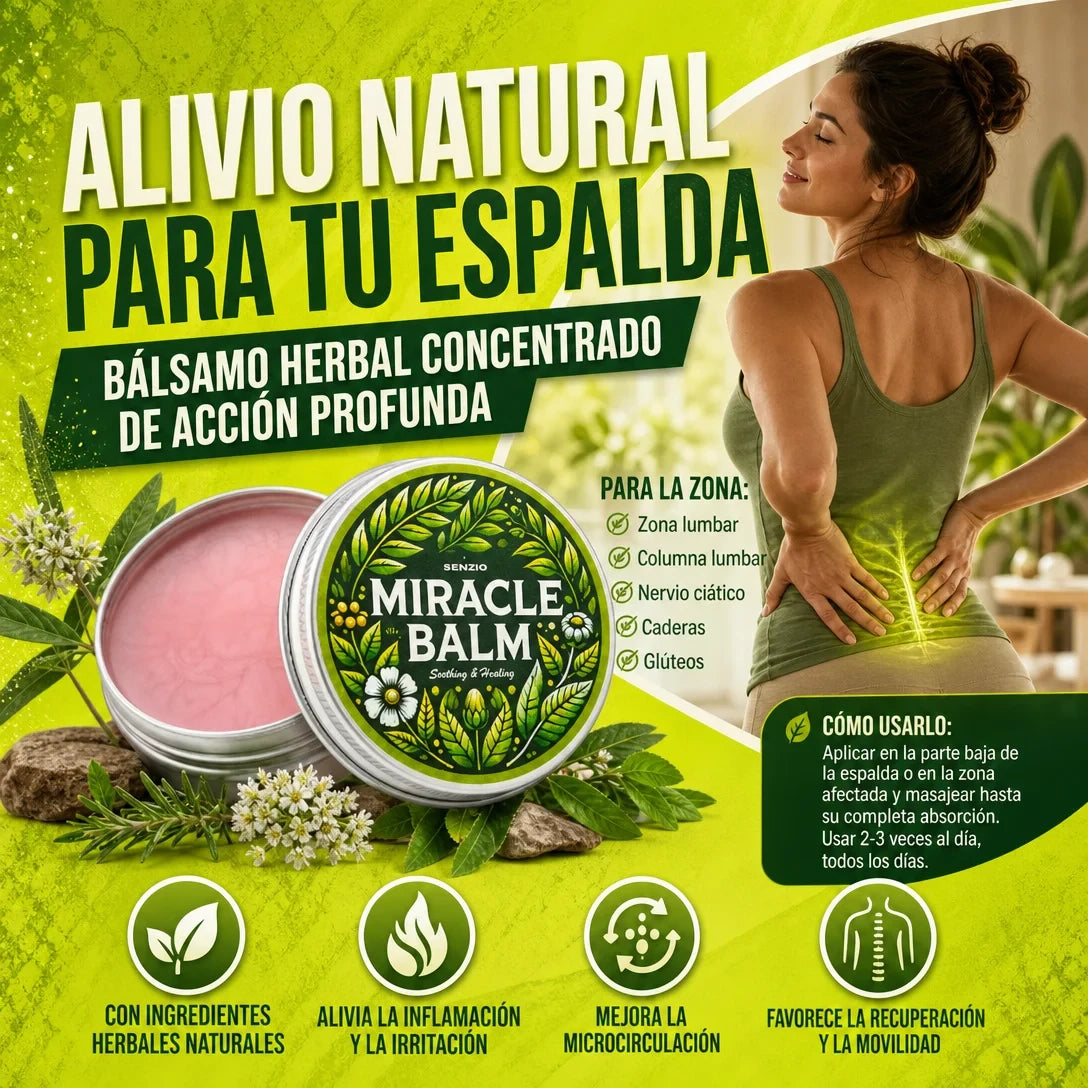 MIRACLE BALM DI ADIÓS AL ESPASMO Y RIGIDEZ LUMBAR