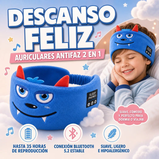 SNUGSYBUDS ANTIFAZ MUSICAL CON BLUETOOTH PARA NIÑOS Y JOVENES