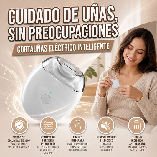 CORTAUÑAS ELÉCTRICO AUTOMÁTICO CON LUZ PRECISIÓN Y SUAVIDAD