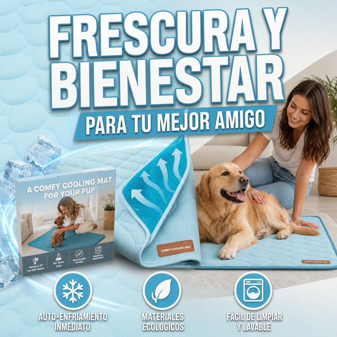 COOL MAT MANTA FRIA PARA MANTENER FRESCAS A TUS MASCOTAS EN VERANO