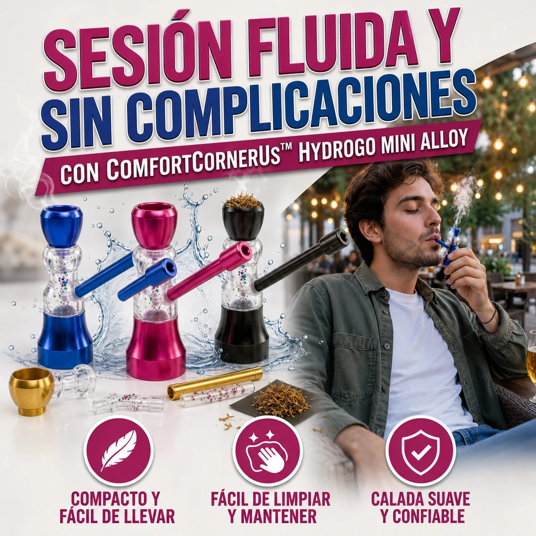 PIPA PORTÁTIL CON FILTRO DE AGUA INTEGRADO CALADAS SUAVES Y FRESCAS