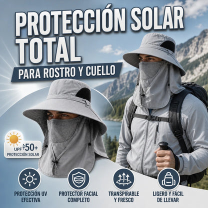 SOMBRERO EXTENSIBLE CON PROTECCIÓN UV SPF 50+ CUIDA TU PIEL CON ESTILO