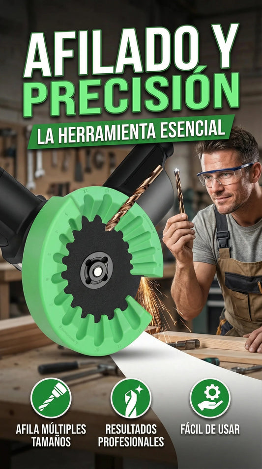 AMOLADOR DE BROCAS PORTÁTIL DRILLGRIN SET X2
