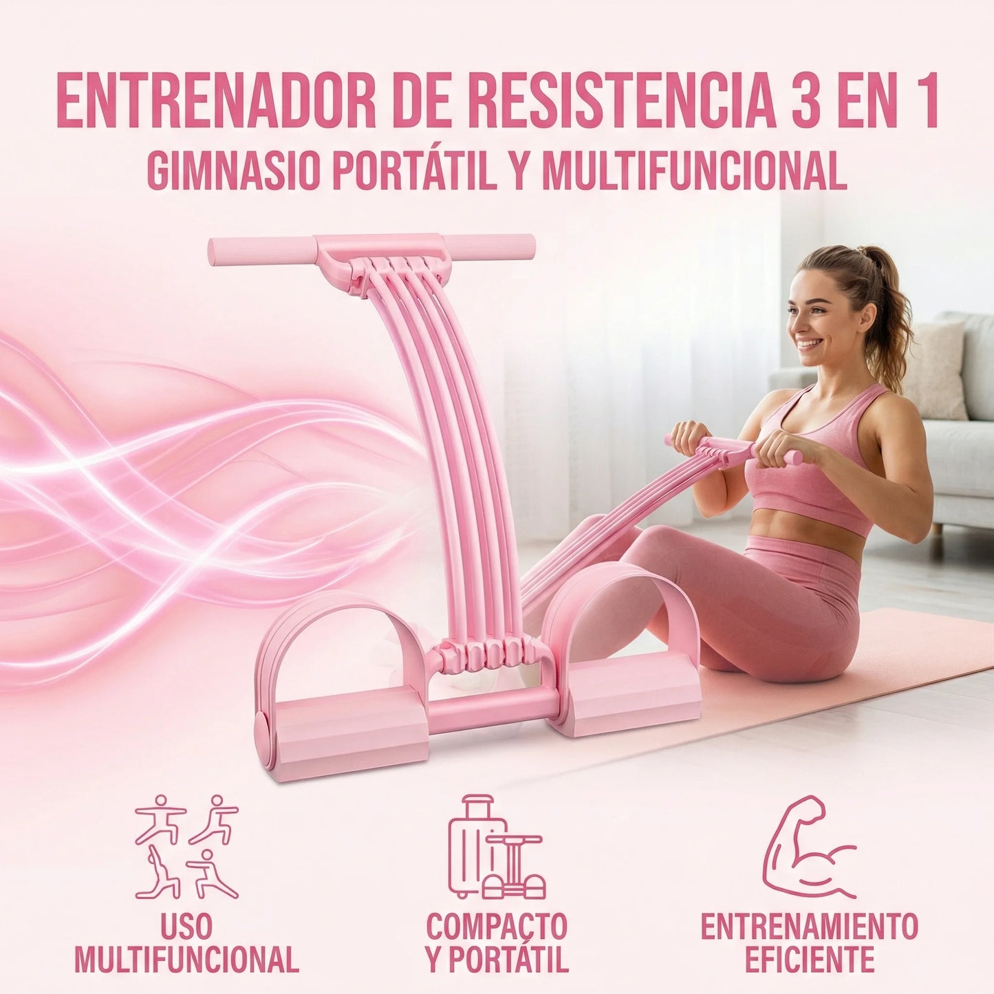 BANDA DE ENTRENAMIENTO ADELGAZANTE ABDOMEN, BRAZO Y PIERNA