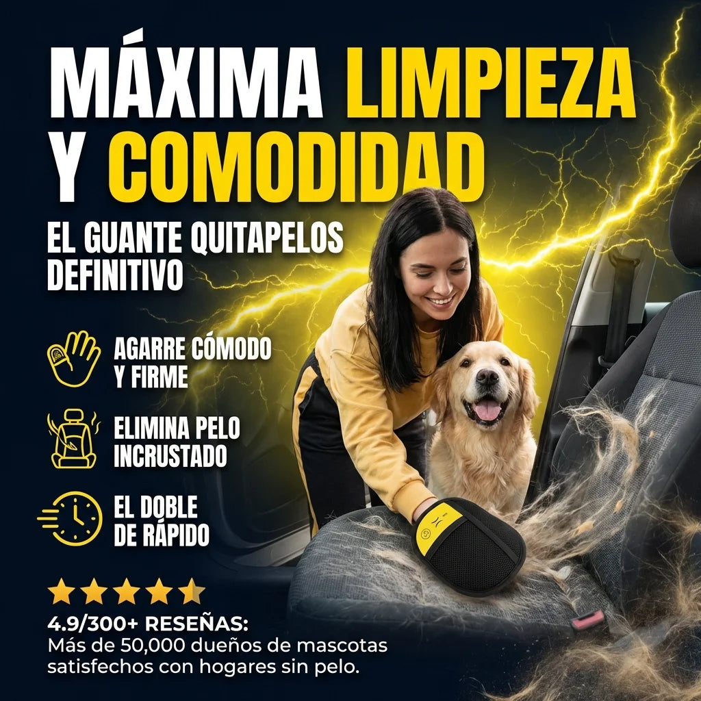 REMOVAL GLOVE GUANTE PARA REMOVER EL PELO DE MASCOTAS