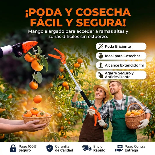 TIJERAS PARA PODAR Y RECOGER FRUTOS FÁCIL Y LIVIANA